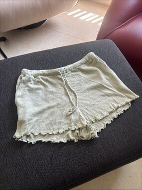 Le Lis Ribbed Lounge Shorts with Drawstring